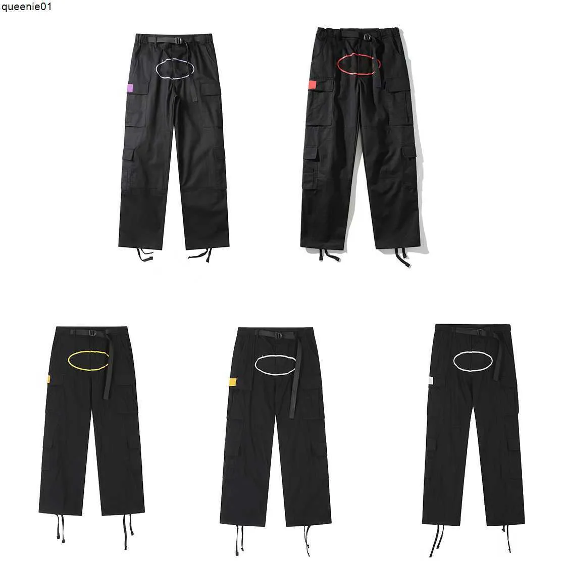 Heren Herenbroek Man Designerbroeken Mode Joggingbroek Werkbroek High Street Hiphop Casual Multi-pockets Oversized Losse Rechte Overalls Jogger