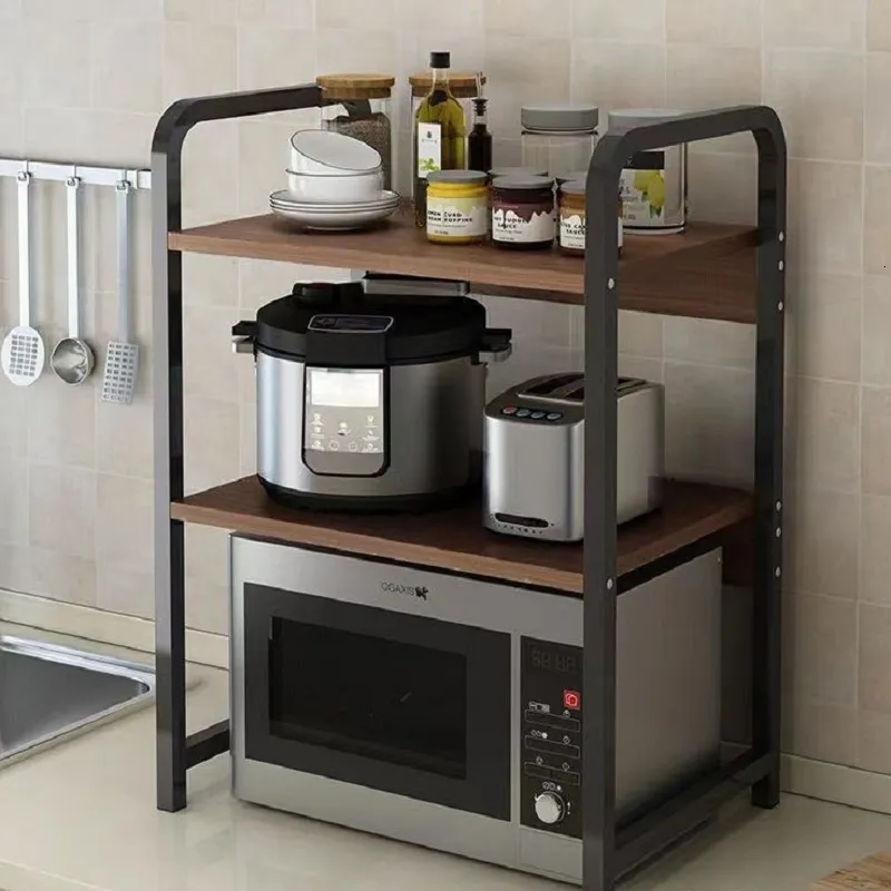 Multi Functional Dunelm Kitchen Storage Holder Three Layer Shelving, Oven, And Seasoning Rack