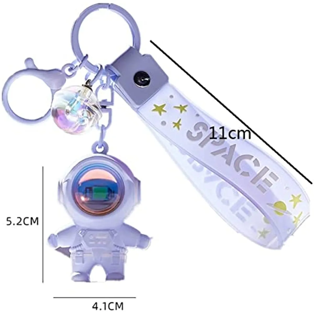 Pendentif de téléphone portable Cool Porte-clés Astronaute Kawaii Porte-clés avec Sunset Light, Astronaute Mignon Porte-clés Pendentif Porte-clés De Voiture