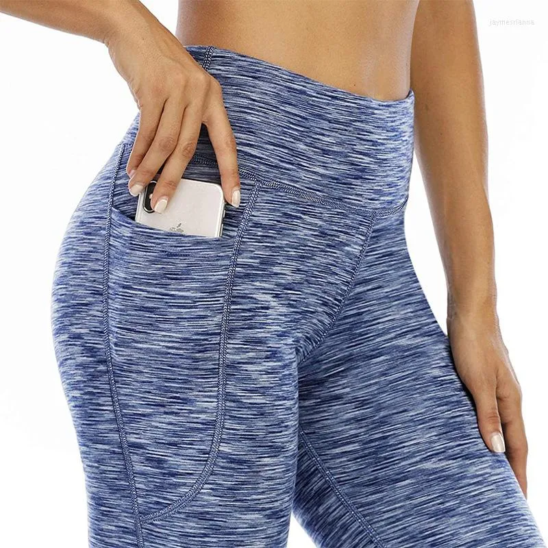 Pantalon actif Easy Yoga Play High Four Needles Six Lines CargoPure Color Taille haute Modèle de poche à jambes larges