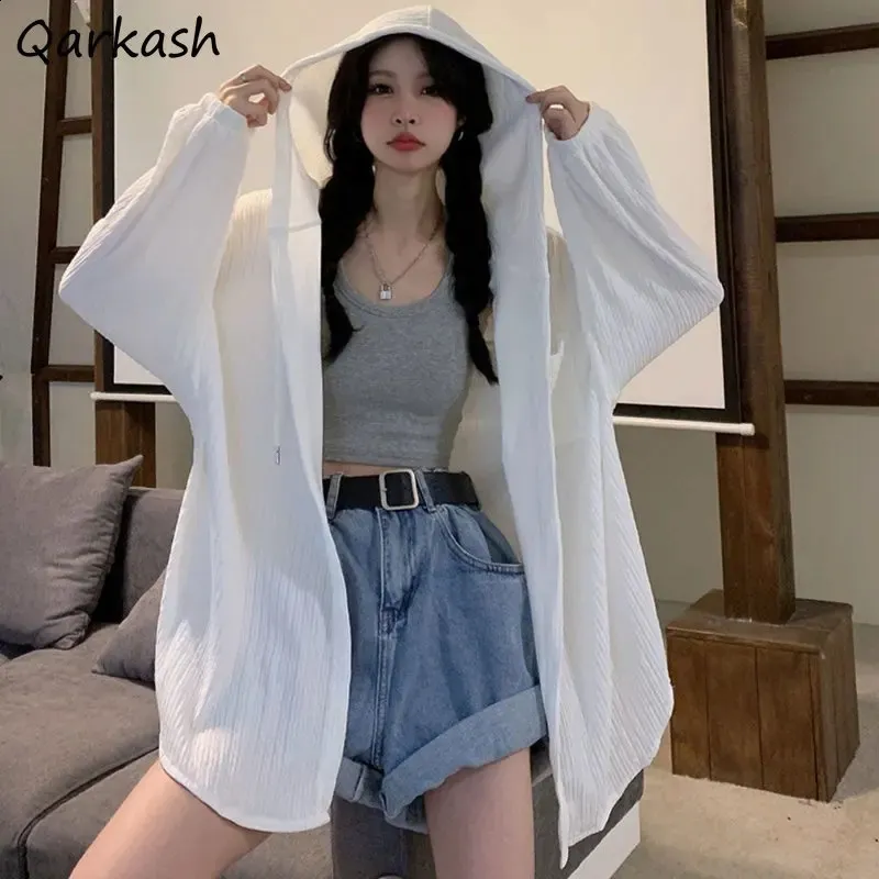 Women's Jackets S-3XL Jackets Women Folds Casual Loose Fashion Summer Sun-proof Simple Chic All-match Thin Breathable Ulzzang Ladies Temperament 231118