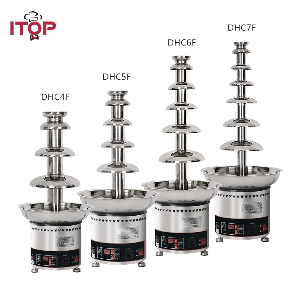 その他のキッチンダイニングバーItopチョコレート噴水ステンレス鋼滝材溶融温暖化機能4567ティア商業用使用231118