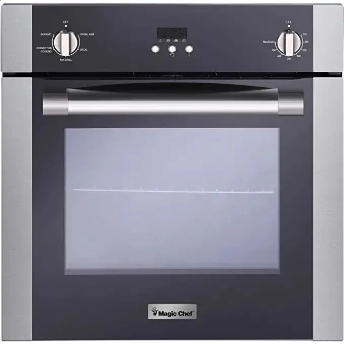 ForniTostapane Magic Chef Forno elettrico singolo a parete da 24 pollici 22 piedi cubi con convezione in acciaio inossidabile 231118