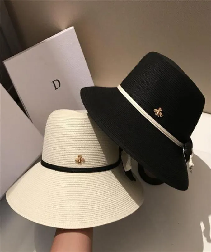 Collapsible Holiday Beh Hats 2021 men women Sun Hat Womens Wide Brim Hats Tide 2 Colors Fisherman Hats Wide Brim Hat high qu5862788