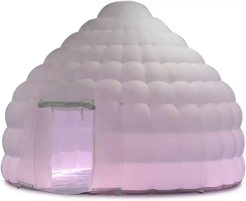 Oxford LED schronienie nadmuchiwany namiot kopuły z Air Blower Pop Up Igloo House Balloon jurt na klub nocny/disco/impreza/impreza/ślub/pokaz/wystawa