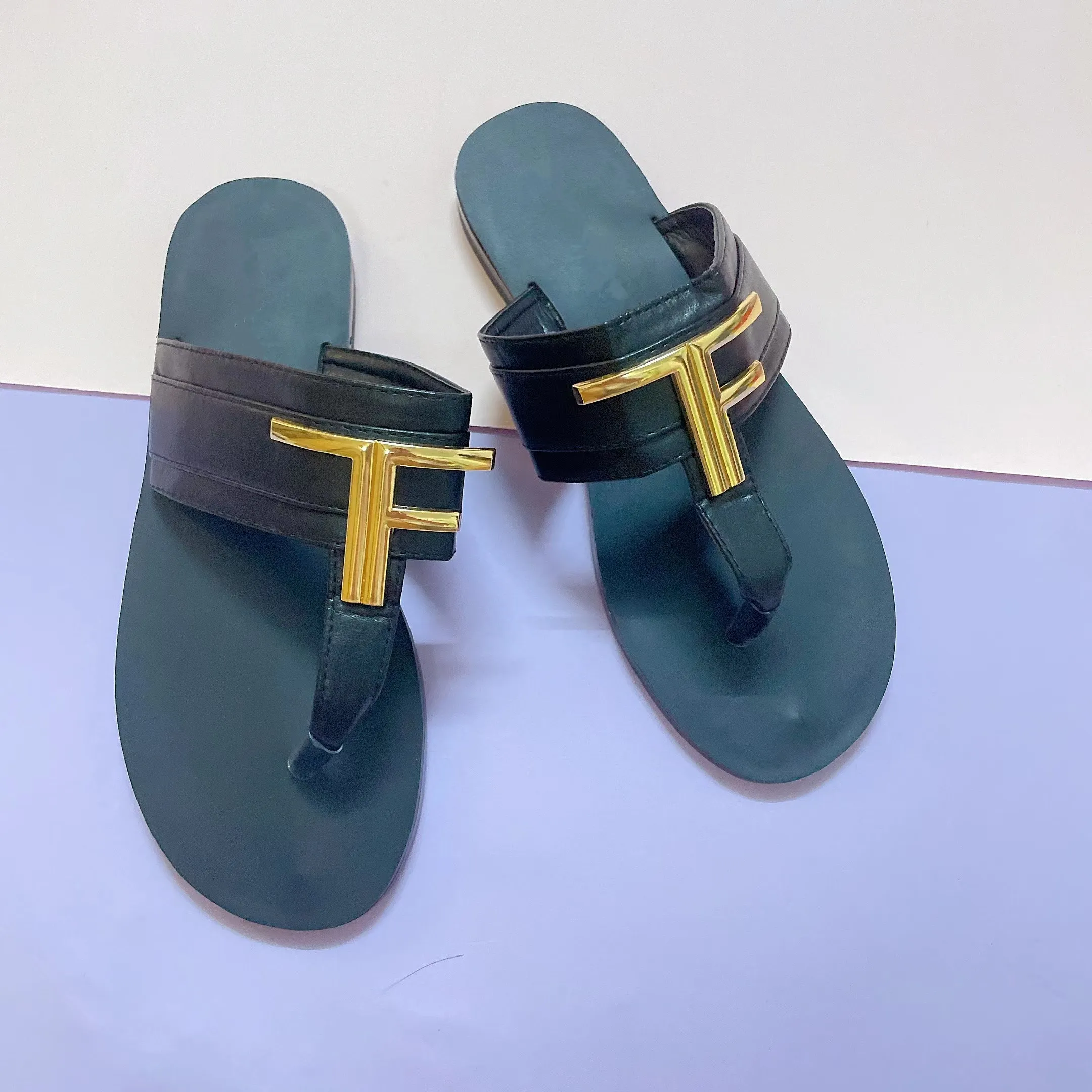 striped Tom fords Slippers Classics causal sandals Designer striped Tom fords Slippers Classics causal sandals Designer