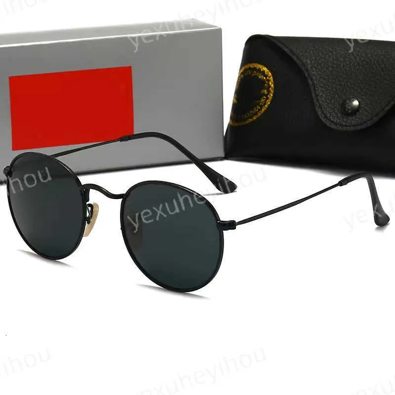 Men Clubmasters Okulary Klasyczne Raies Brand Brand Retro Women Luksus Designer Projektanci Metal Rame Projektanci Słońca Woman 3447 z pudełkiem A3