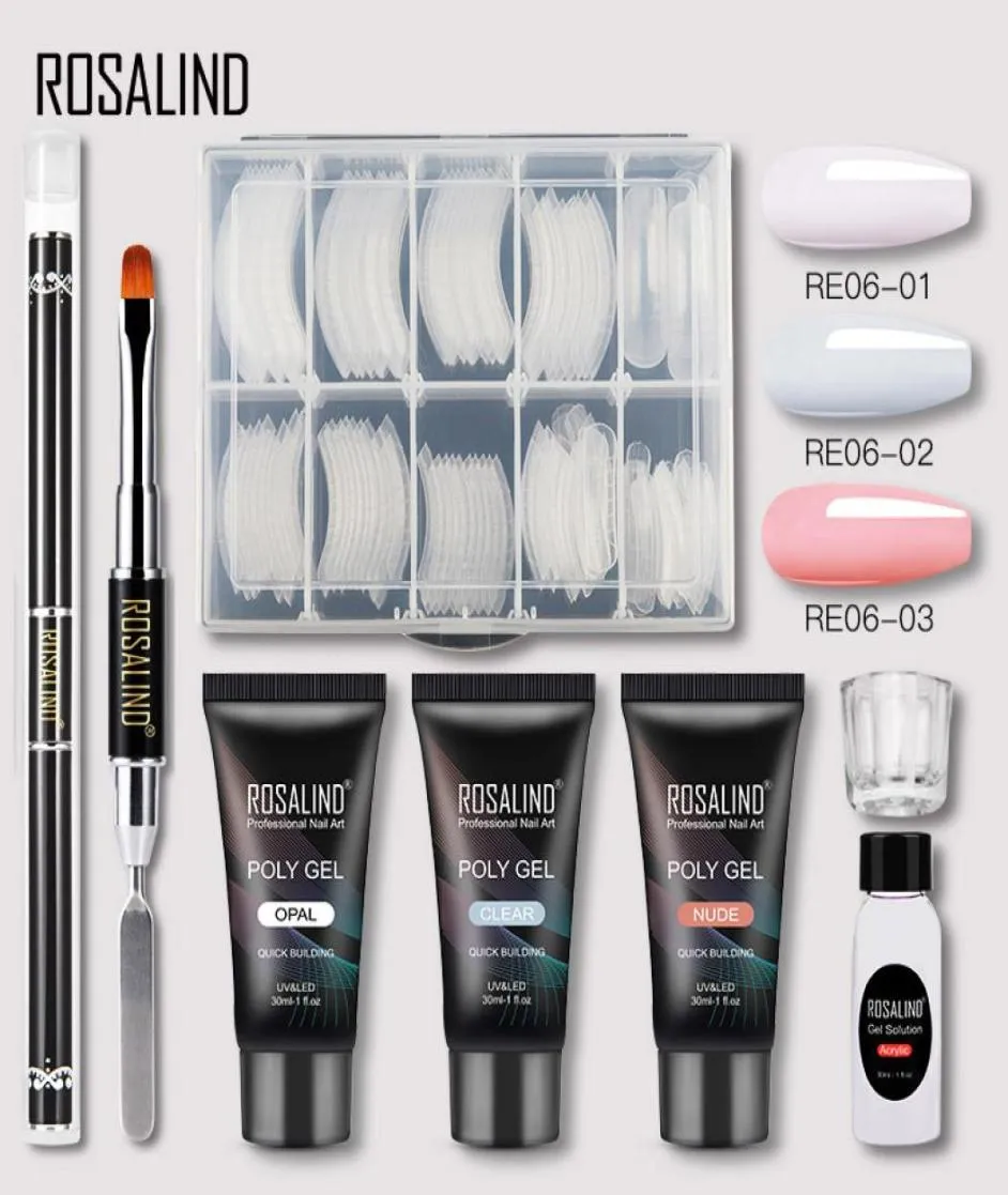 Rosalind Nail Kit of Nail Art Decorations Extension Nail Kit Professional Set All For Manicure Gel Polish Set7383284