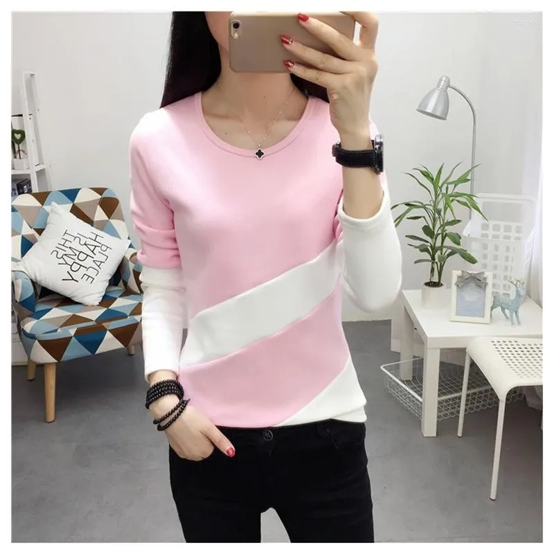 Felpe con cappuccio da donna 2023 Felpa da donna autunno Casual Top Moda coreana Pullover sottile Addensare Warm Bottoming-shirt Biancheria intima termica