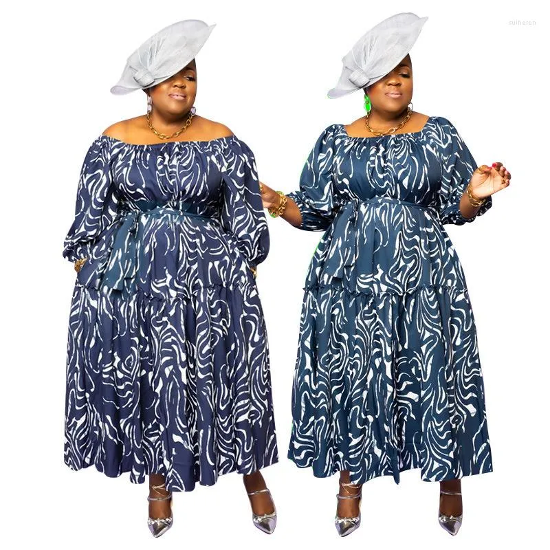 African Dresses For Women Polyester Fashion Spring Summer African