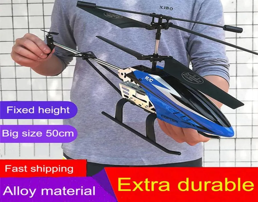 2021 novo 3 5CH lâmina única 50 cm tamanho grande helicóptero de controle remoto metal grande helicóptero RC com giroscópio RTF durável brinquedo ao ar livre 1971816785