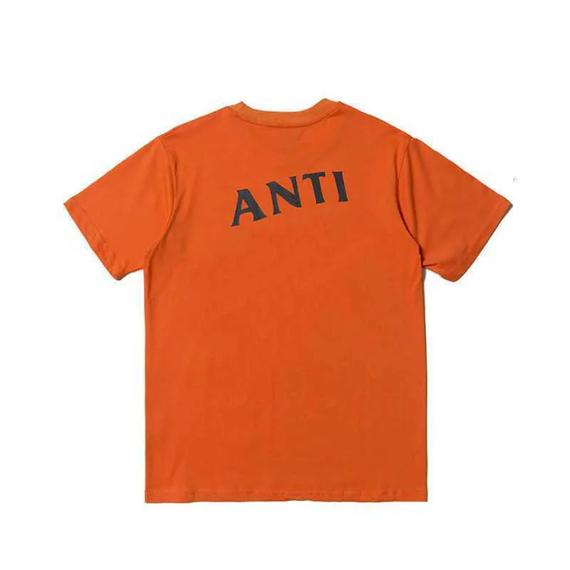 Herr designer t-shirt Europe och America ACC kort ärm hip-hop-stil svartvitt orange tryck t-shirt storlek s-xl aaa kvalitet hög