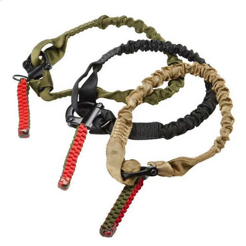 Skidglasögon utomhus Lanyards Tactical 55 cm Justerbart säkerhet Rope Sling Multifunction Strap Nylon Belt Hunting Survival Kit Rescue 231118