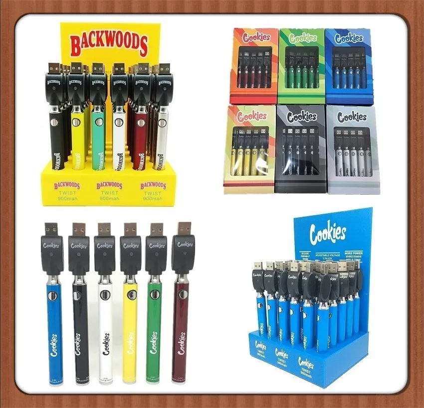 Backwoods Cookies Preheat Battery New Design Rotate Bottom Cap