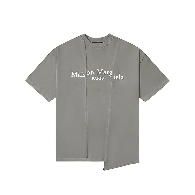Hommes t-shirt Maison Margiela t-shirts printemps été épissage style col rond t-shirts hommes femmes manches courtes taille américaine S-XL