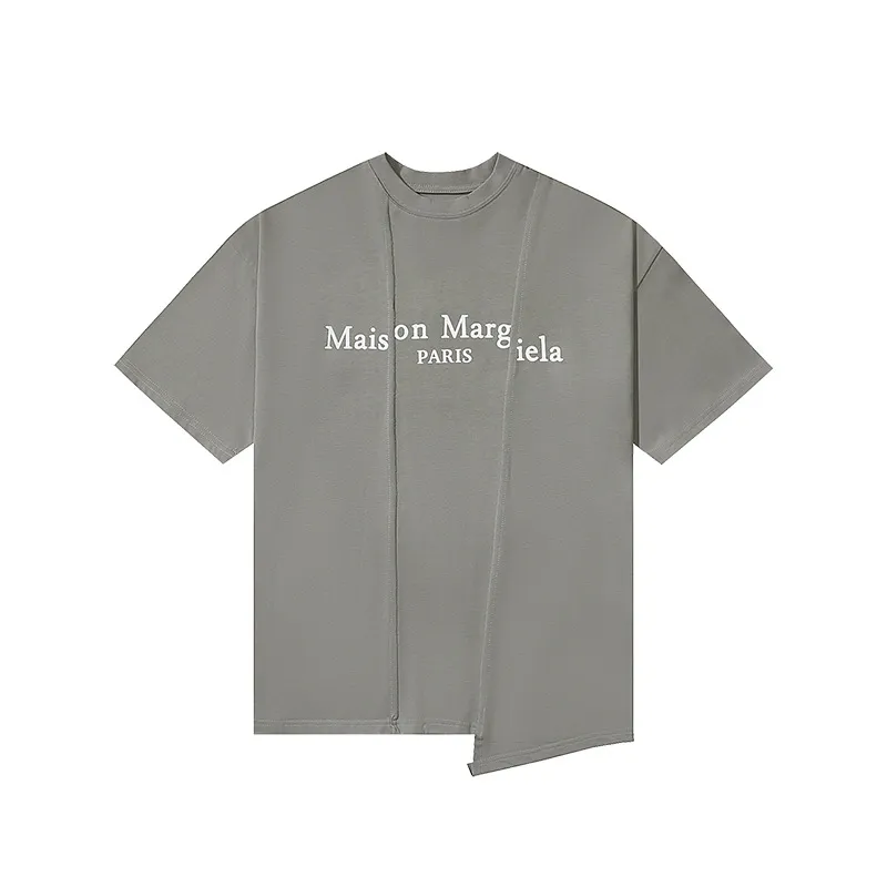 Män t shirt maison margiela t skjortor vår sommar skarvning stil besättning nacke tees män kvinnor kort ärm us size s-xl