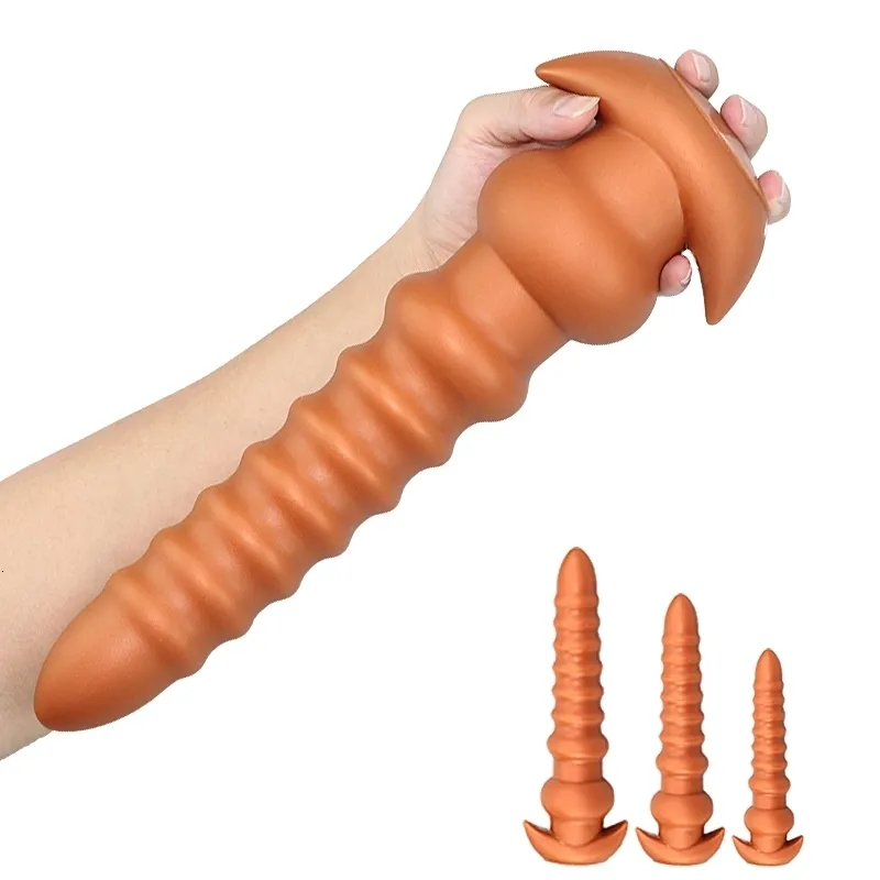 Anal Toys Big Buttplug Silicone Plug Beads Butt Erotic Product voor volwassen games Prostaat Massager Sex voor vrouw mannen Gay 230419