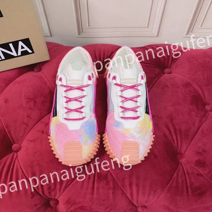 2023 Hot Luxury Vintage Casual Shoes Calfskin Reflective Sneaker