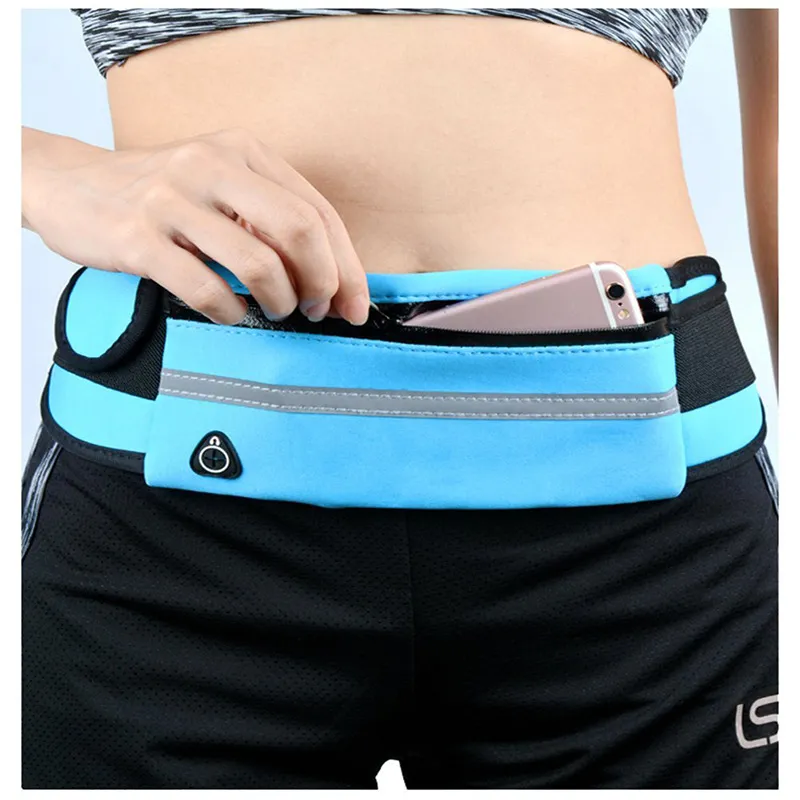 Waist Bag Waterproof Waist Pack Close-Fitting Invisible Belt Outdoor Sports Bag Fitness Anti-Theft Mobile Phone Waist Bag