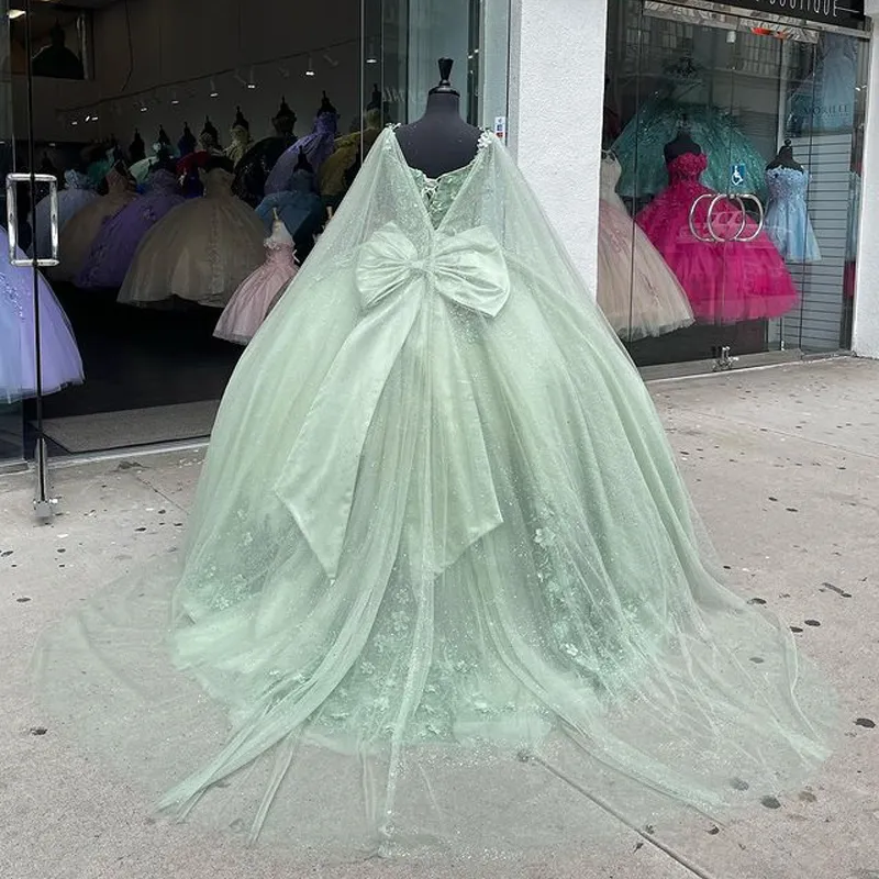 Green ball gowns online