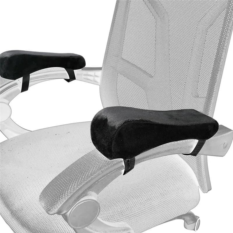 Pillow /Decorative 1 Pair Office Gaming Chair Parts Arm Pad Memory Foam Armrest Cover Pads For Home Comfortable Elbow