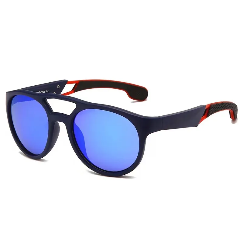 2024 mężczyzn sportowe okulary przeciwsłoneczne marka okrągłe ramy miękkie okulary rowerowe z logo fajne okulary na zewnątrz dla mężczyzn