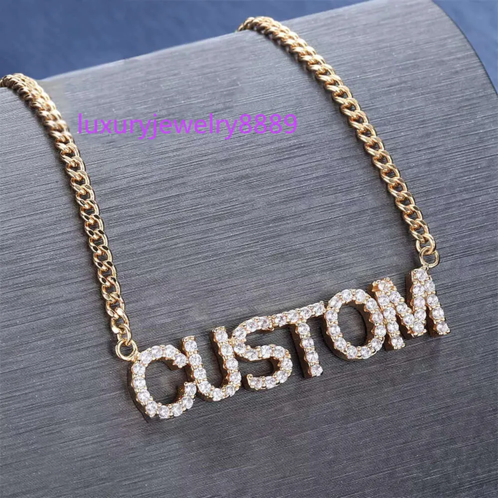 Custom cz name sale necklace