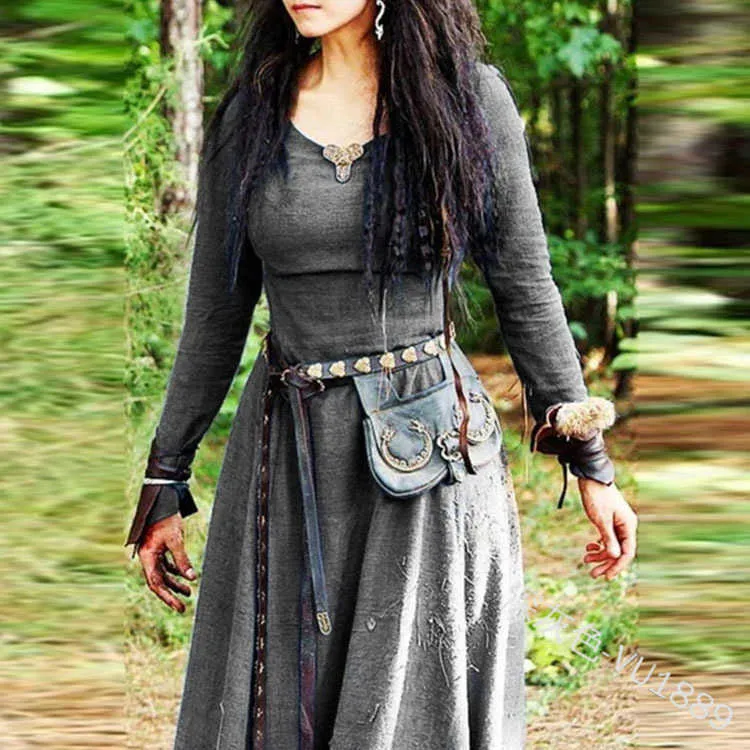 flowy medieval dress Copper Thistle Dress – HolyClothing main image 0