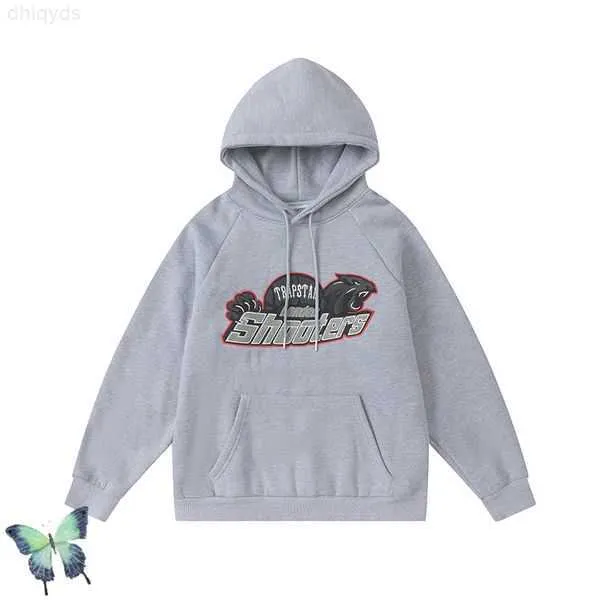 Erkekler Trailtsits Trapstar Çift Seti Hoodie Sweatshirts Erkek Kadın Kış Sıcak Elbise Gri Siyah 220930 3N5F6