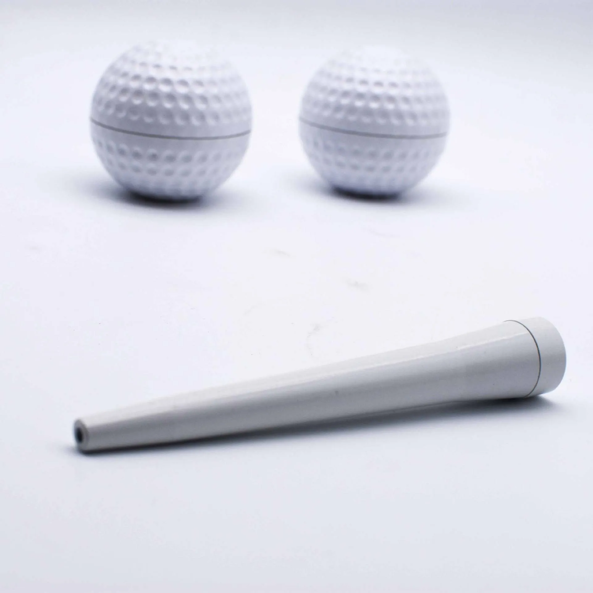 Golfball Tabakmühlen Rauchpfeife Zubehör 3in1 Metallzinklegierung Brecher Kräutermühle 3 Schichten CNC-Zähne Filter Netprinting Raucherzubehör