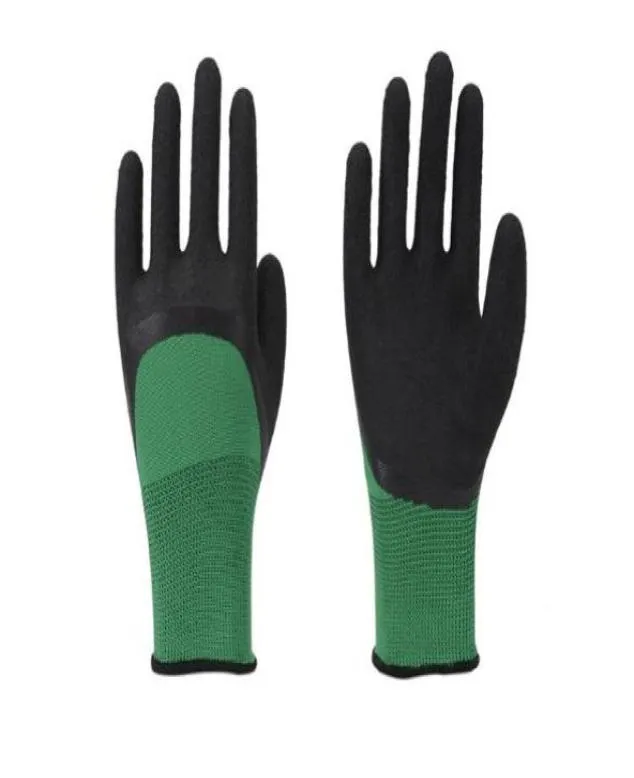 Industry Protective gloves Oilproof 13pin Nylon Wearresistant Anticut Industrial Dipped Protective Gloves Labor Oil stain prev8841290