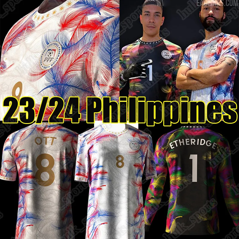 2023 Filipiny Narodowa drużyna piłkarska koszulki piłkarskie 23/24 Domowy bramkarz Ott Azkals Etheridge Patino Palla Woodland Silva Villanueva 2024 Football Shirt