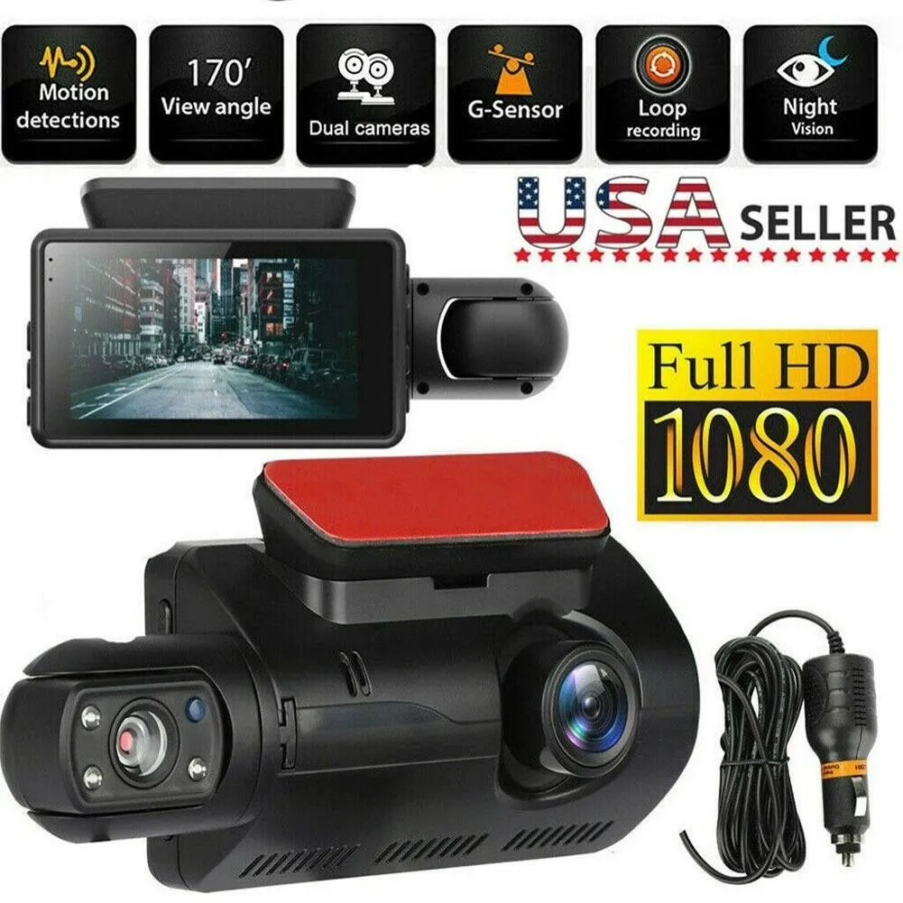 1080P FHD Car Dash Camera Car Camera Recorder 3Inch Screen, Night Vision,  Parking Monitor - Super Technologies Limited