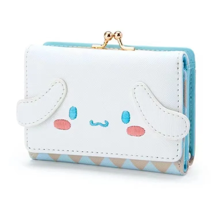 محفظة فانتوم الجديدة. محفظة قصيرة للسيدات. Jade Cassia Dog Pompompurin Style Zip Fastener Bag Wallet.