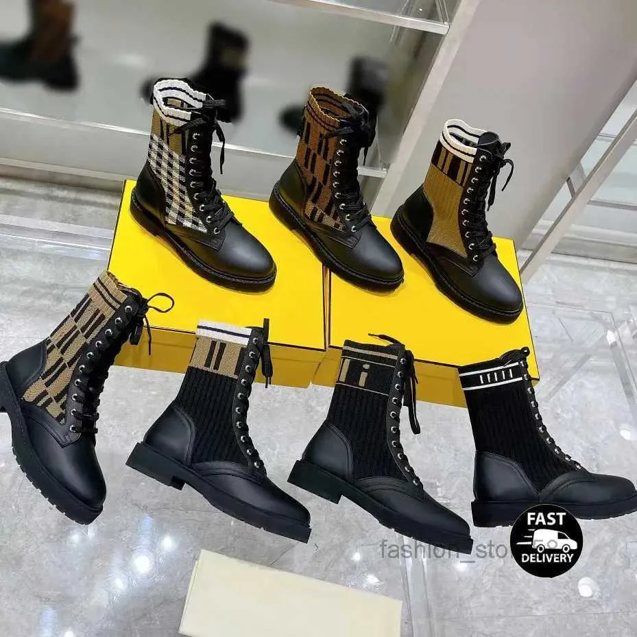 Femmes Designer Bottes Silhouette Cheville Boot martin chaussons Stretch Talon Haut Sneaker Hiver femmes chaussures chelsea Moto Équitation Femme Martin