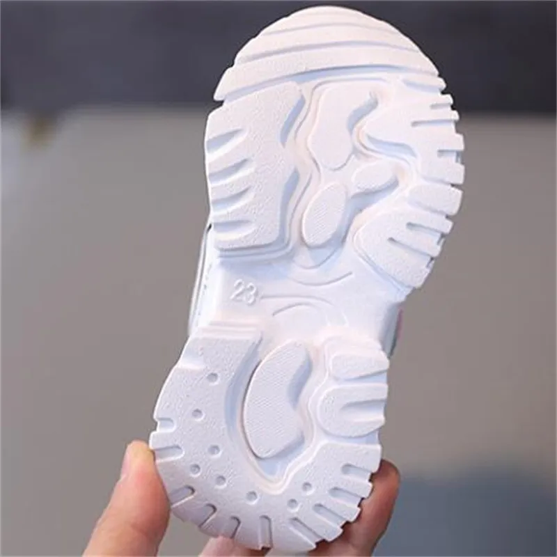 Toptan ve Perakende Çocuk Spor Ayakkabıları 2023 Yüksek Kaliteli Örgü Erkekler ve Kızların Ayakkabı Moda Sıradan Ayakkabı İlkbahar Yaz Sabahları