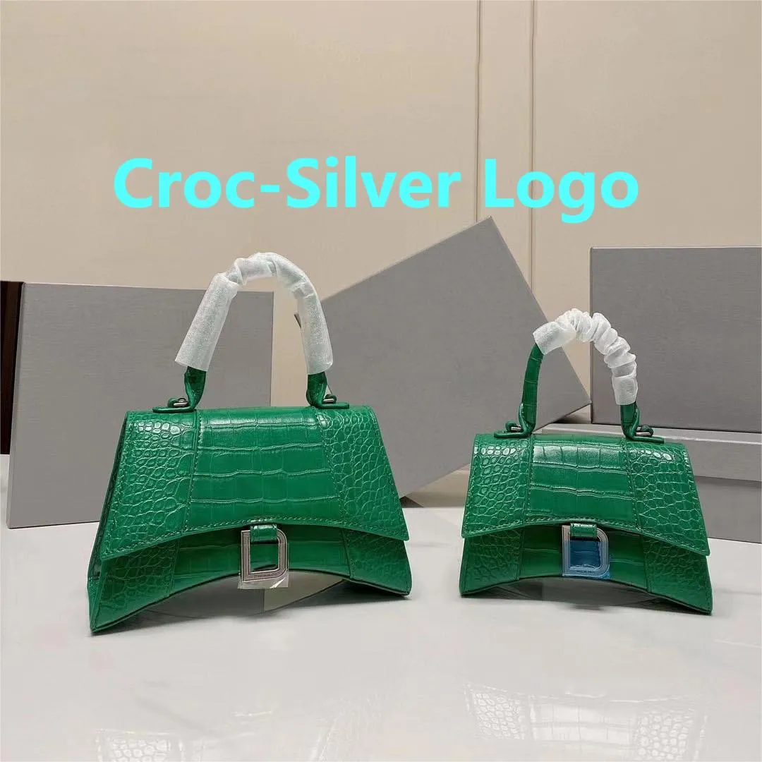 Womens Leather Crocodile Embossed Hourglass Bags Shoulder Handbag Black,  Brown, Green From Verygoodbags, $126.38 | DHgate.Com