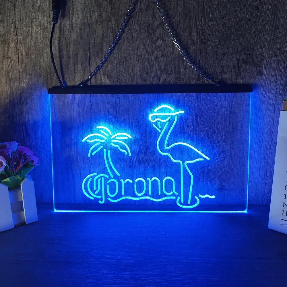 Corona Extra LED Neon Sign Home Decor Nouvel An Mur Mariage Chambre 3D Night Light