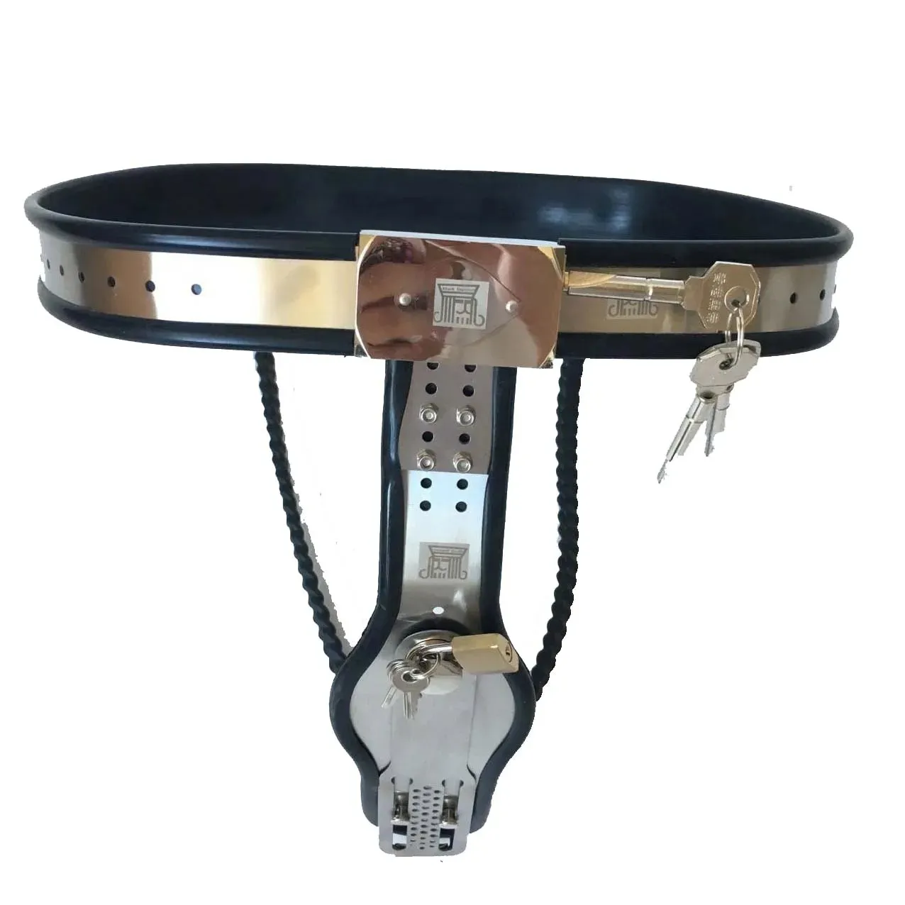 Women's Adjustable Stainless Steel Chastity Belt | Lockable - View #11
