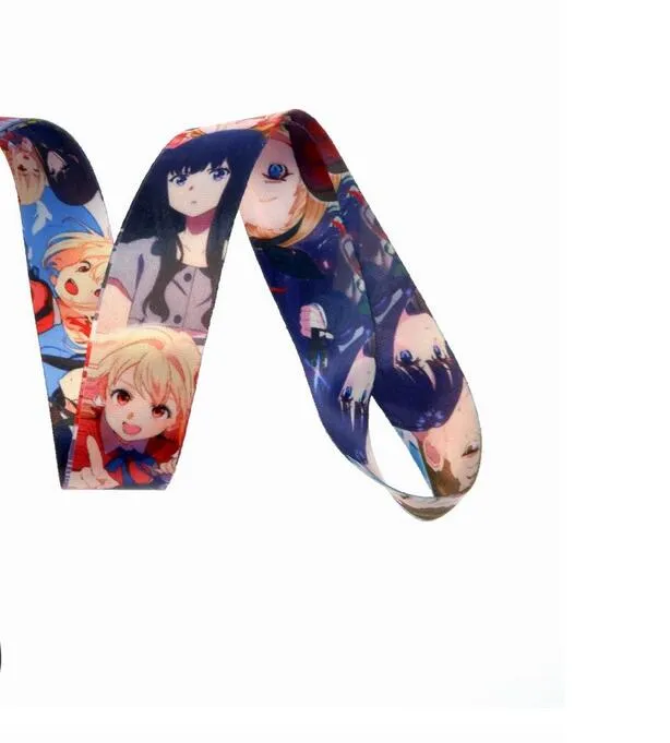 Diseñador Llavero Anime Lycoris Recoil Cordón de dibujos animados Llavero Cordones para llaves Insignia ID Teléfono móvil Cuerda Correas para el cuello Accesorios Regalos