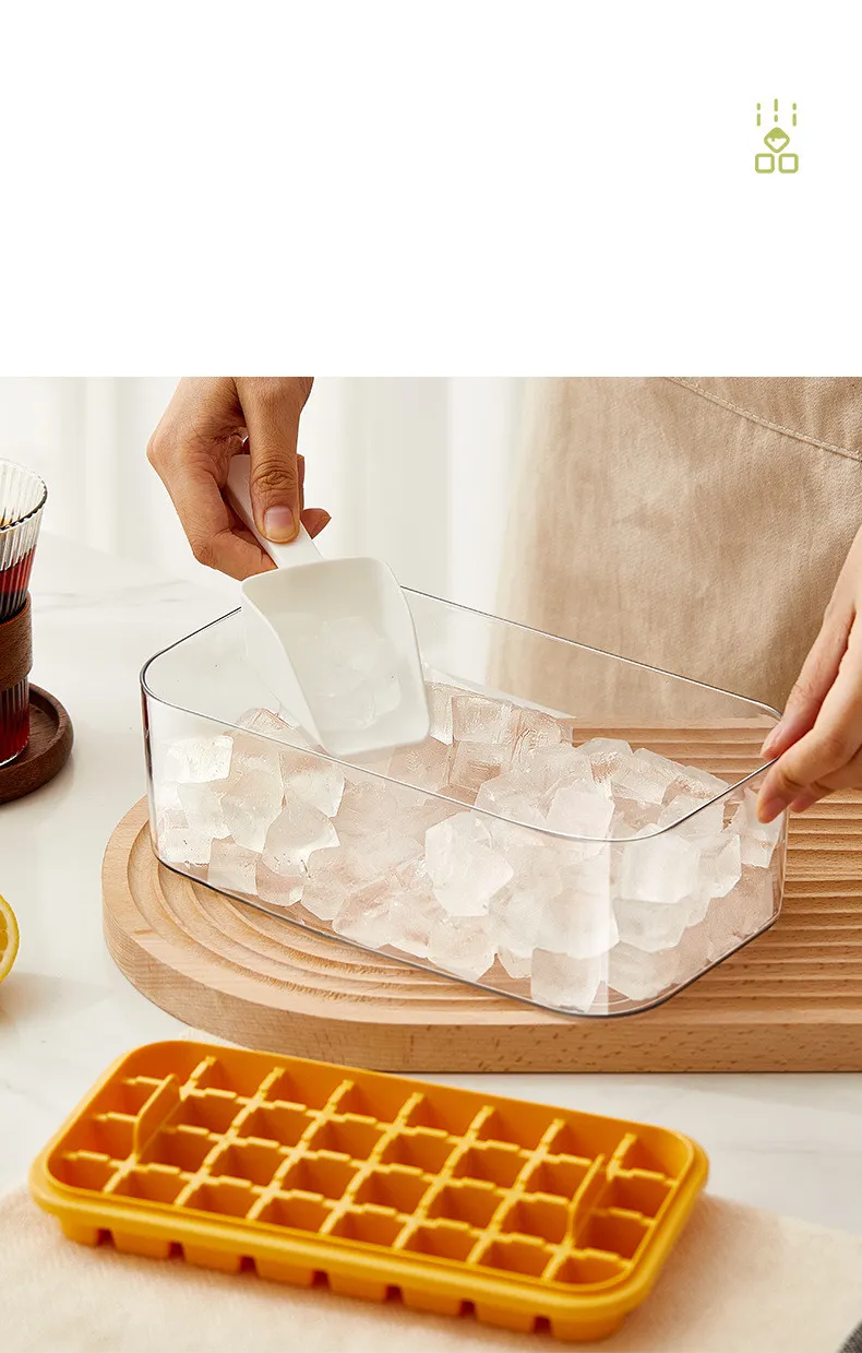 Dropship 1pc; Food Grade Silicone Ice Tray; Ice Cube Mold; Cold