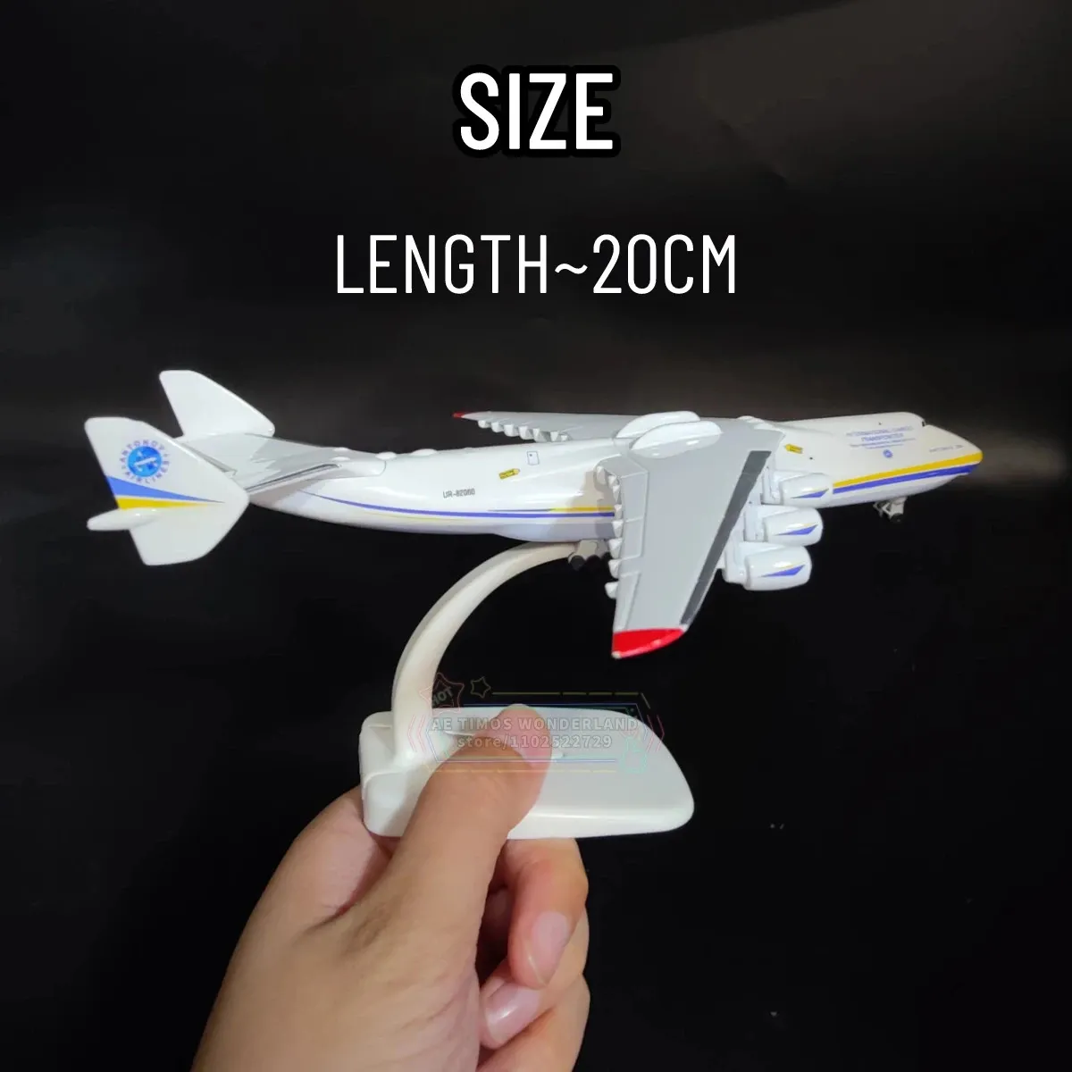 Aircraft Modle Ukraina Antonov An225 MRIya Replica Skala 1 400 Herkules Model Aviation Metal Miniature Miniature Boy Boy Xmas Gift Toy 231118