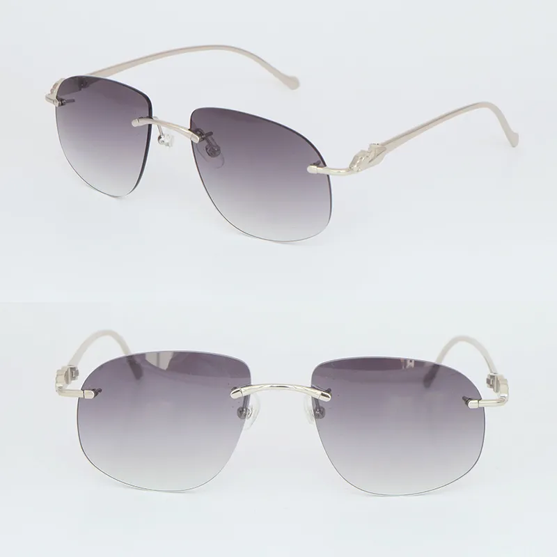 Metal Rimless Sunglasses For Women, Large Square... From  display picture 2