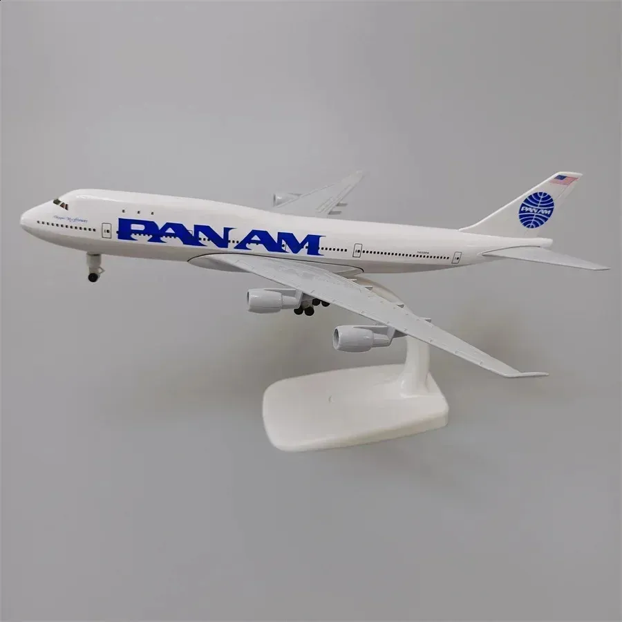 Modello di aereo 20 cm Lega di metallo USA Air Pan American PAN AM Boeing 747 B747 Russo Lufthansa Diecast Modello di aereo Aereo Collezioni 231118