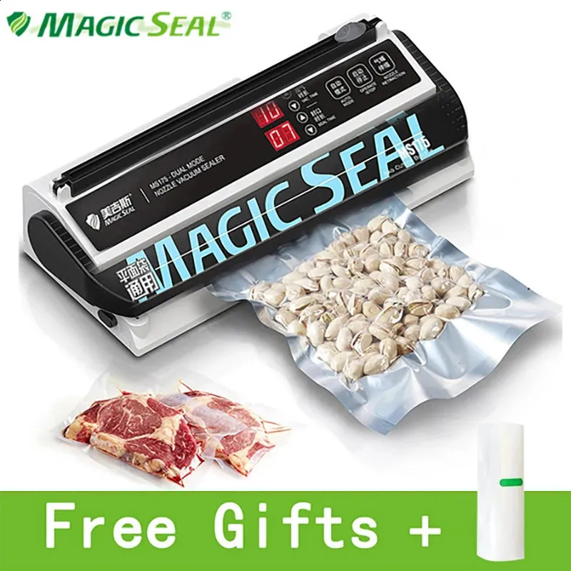 Other Kitchen Tools MAGIC SEAL MS175 Electric Vacuum Food Sealer Wet Machine Professional Home Packaging 231118