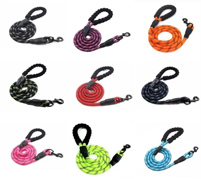 Haustierbedarf Hundeleine für kleine große Hunde Leinen Reflektierendes Seil Haustiere Leine Hundehalsband Geschirr Nylon Running537B243W4651519