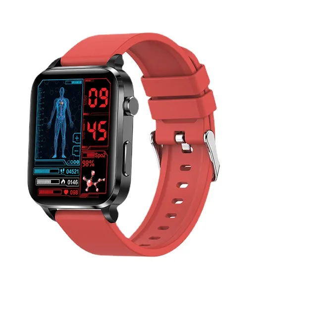 Smartwatch Mujer Hombre Reloj Inteligente Rojo Smart Watch Deporte