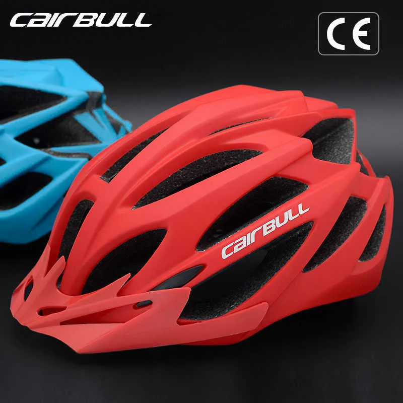 Cykelhjälmar Cairbull Mountain Bike Helmets MTB Ultralight Integrally-Molded Road Hjälm avtagbar sol Visir Vuxna män Kvinnor Ventilerade M/L P230419