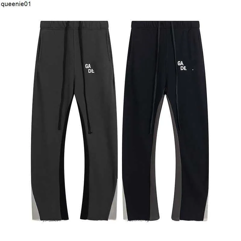 Broek Heren Grijs Zwart Designer Street Pant Losse Jogger Man Rechte broek