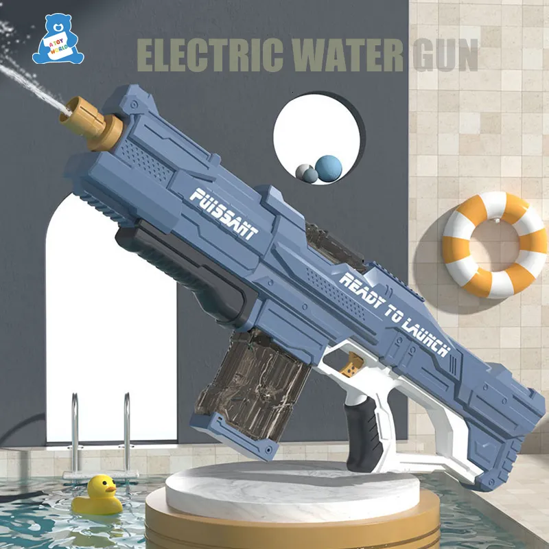 Gun Toys Electric Water Gun Outdoor Toys Pools Water Fun Beach Storkapacitet Skjutning Summer Swimming Water Games For Kids Adults 230419